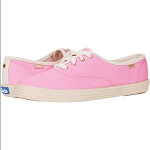 Keds X Kate Spade Champion Neon Canvas pink jute